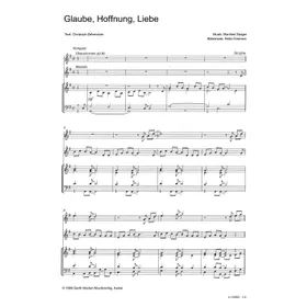 Produktbild des Artikels Glaube, Hoffnung, Liebe (Noten - Download)