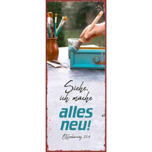 Produktbild des Artikels Jahreslosung 2026 - Metallschild lang "Upcycling" ()