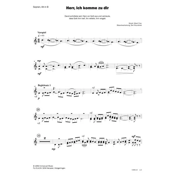 Produktbild des Artikels Herr, ich komme zu dir (Noten - Download)