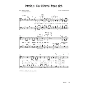 Produktbild des Artikels Der Himmel freue sich (Noten - Download)