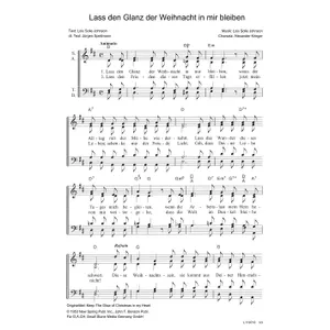 Produktbild des Artikels Lass den Glanz der Weihnacht in mir bleiben (Noten - Download)