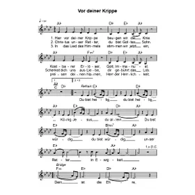 Produktbild des Artikels Vor deiner Krippe (Noten - Download)