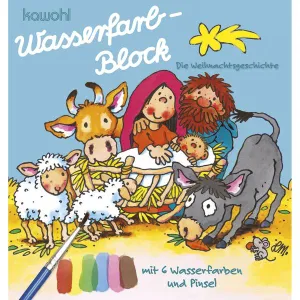 Produktbild des Artikels Wasserfarbblock "Die Weihnachtsgeschichte" ()