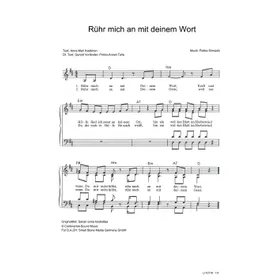 Produktbild des Artikels Rühr mich an mit deinem Wort (Noten - Download)