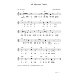Produktbild des Artikels Ich hab einen Freund (Noten - Download)