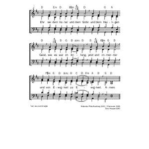 Produktbild des Artikels Ehr sei dem Vater und dem Sohn (Noten - Download)