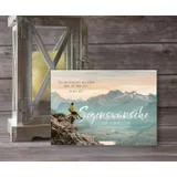 Stimmungsbild zu Postkarten "Segenswünsche zum Geburtstag" - Bergpanorama 12 Stück