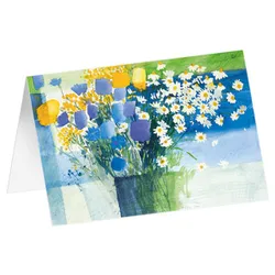 Produktbild des Artikels Kunstkarten "Feldwiesenstrauß" 5 Stk. (Schreibwaren)