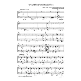Produktbild des Artikels Herz und Herz vereint zusammen (Noten - Download)
