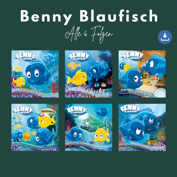 Produktbild des Artikels Benny Blaufisch - alle 6 Folgen (MP3-Hörspiel - Download)
