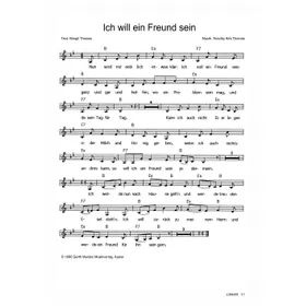 Produktbild des Artikels Ich will ein Freund sein (Noten - Download)