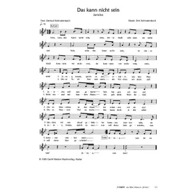 Produktbild des Artikels Das kann nicht sein (Noten - Download)