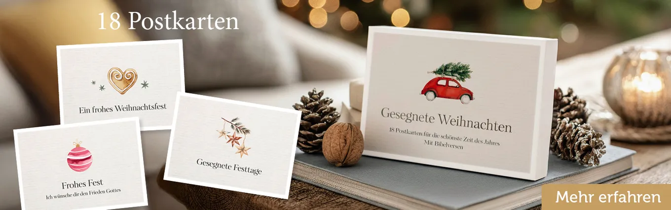 Banner zu Gesegnete Weihnachten – Postkartenset