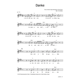 Produktbild des Artikels Danke (Noten - Download)