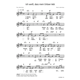 Produktbild des Artikels Ich weiß, dass mein Erlöser lebt (Noten - Download)