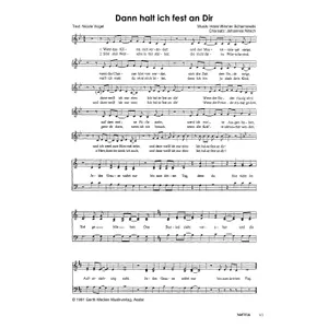 Produktbild des Artikels Dann halt ich fest an Dir (Noten - Download)