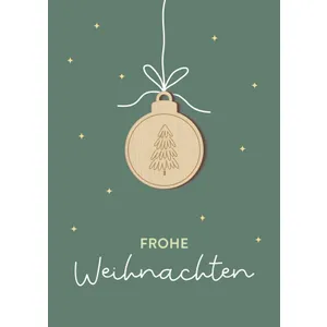 Produktbild des Artikels Faltkarte - Frohe Weihnachten (Schreibwaren)