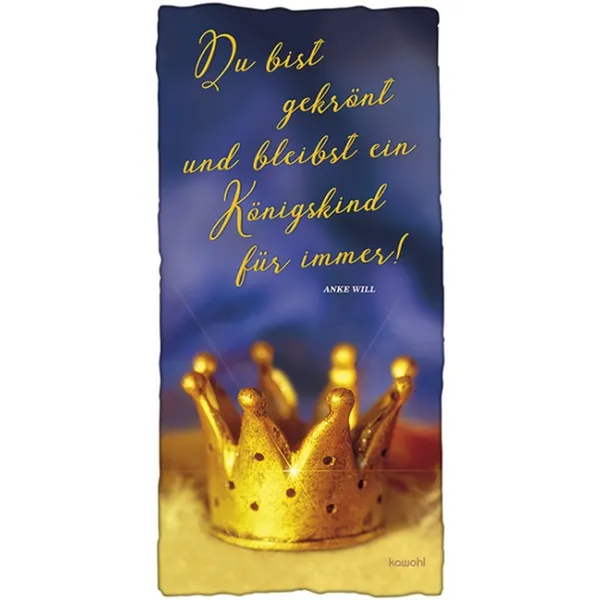 Produktbild des Artikels Handtuch "Du bist gekrönt" ()