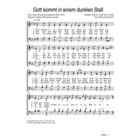 Produktbild des Artikels Gott kommt in einem dunklen Stall (Noten - Download)