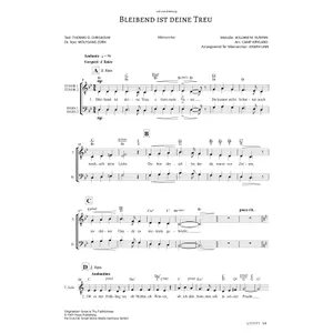 Produktbild des Artikels Bleibend ist deine Treu (Noten - Download)