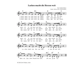 Produktbild des Artikels Lachen macht die Herzen weit (Noten - Download)