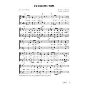 Produktbild des Artikels Du bist unser Gott (Noten - Download)
