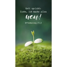 Produktbild des Artikels Jahreslosung 2026 - Metallschild "Pflanze" ()