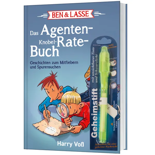 Produktbild des Artikels Ben & Lasse - Das Agenten-Knobel-Rate-Buch (Buch - Gebunden)