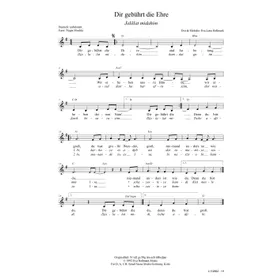 Produktbild des Artikels Dir gebührt die Ehre (Noten - Download)