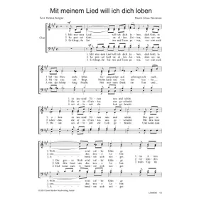 Produktbild des Artikels Mit meinem Lied will ich dich loben (Noten - Download)