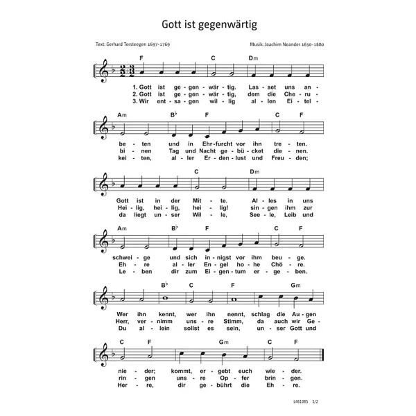 Produktbild des Artikels Gott ist gegenwärtig (Noten - Download)