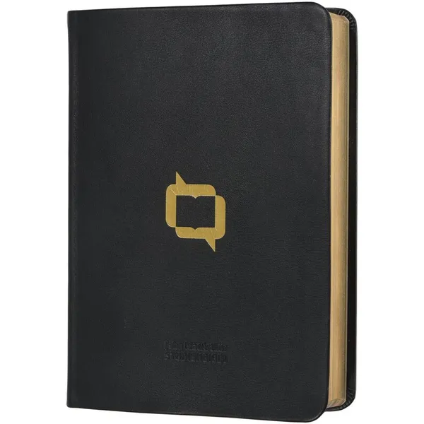 Produktbild des Artikels MacArthur Studienbibel - Schlachter 2000, Kalbsleder, Rotgoldschnitt, schwarz (Bibel - Leder)