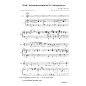 Produktbild des Artikels Wird Christus tausendmal zu Bethlehem (Noten - Download)