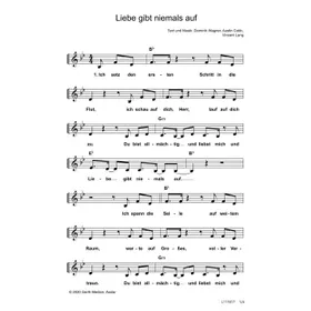 Produktbild des Artikels Liebe gibt niemals auf (Noten - Download)