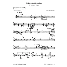 Produktbild des Artikels Die Reise nach Jerusalem (Trompete 1+2 in B) (Noten - Download)