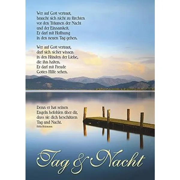 Produktbild des Artikels Postkarten: Wer auf Gott vertraut, 4 Stück (Schreibwaren)