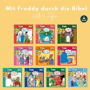 Produktbild des Artikels Mit Freddy durch die Bibel - alle 10 Folgen (MP3-Hörspiel - Download)