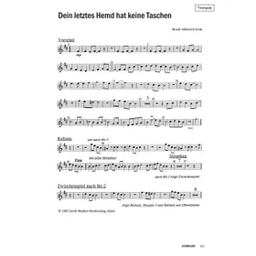 Produktbild des Artikels Dein letztes Hemd hat keine Taschen (Trompete) (Noten - Download)