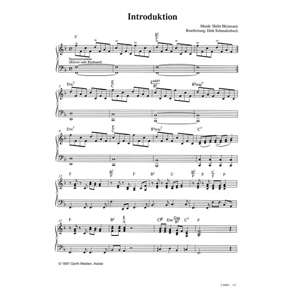 Produktbild des Artikels Indroduktion (Noten - Download)