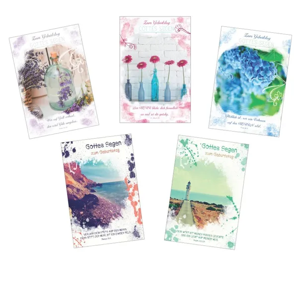 Produktbild des Artikels Postkarten - Geburtstag 10er Set (Schreibwaren)