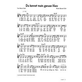 Produktbild des Artikels Du kennst mein ganzes Herz (Noten - Download)