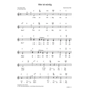 Produktbild des Artikels Wer ist würdig (Noten - Download)
