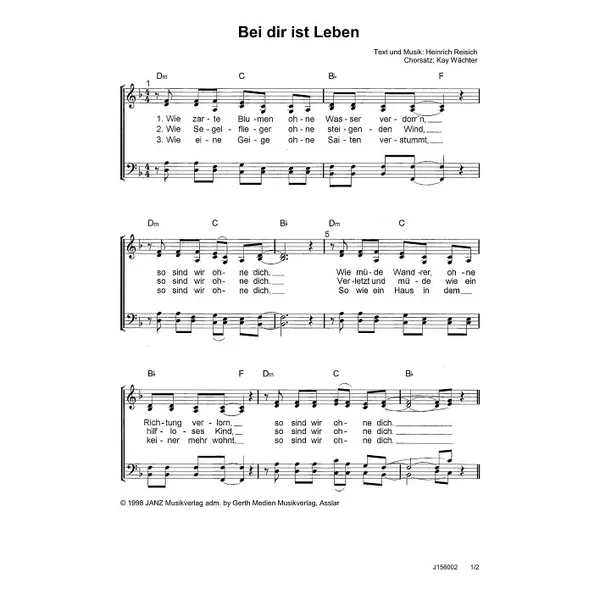 Produktbild des Artikels Bei dir ist Leben (Noten - Download)