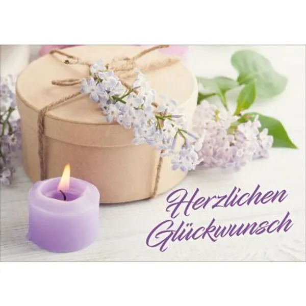 Produktbild des Artikels Postkarten: Herzlichen Glückwunsch, 4 Stück (Schreibwaren)
