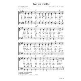 Produktbild des Artikels Was ich erhoffte (Noten - Download)
