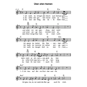 Produktbild des Artikels Über allen Namen (Noten - Download)