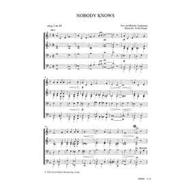 Produktbild des Artikels Nobody Knows (Noten - Download)
