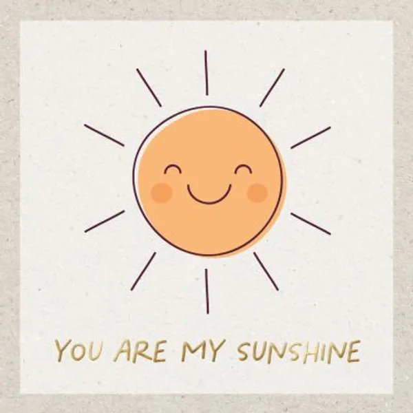 Produktbild des Artikels Faltkarte "You are my sunshine" (Schreibwaren)