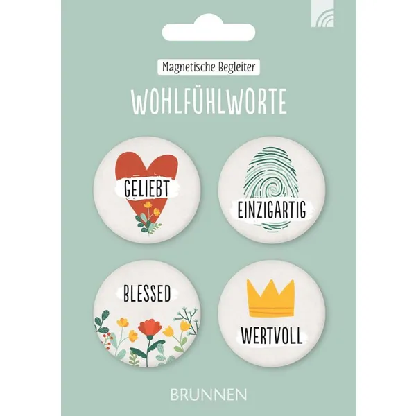 Produktbild des Artikels Magnet-Set 4er - Wohlfühlworte (Schreibwaren)