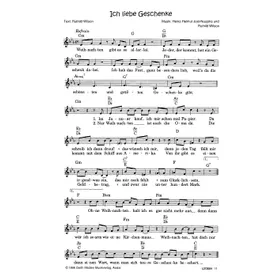 Produktbild des Artikels Ich liebe Geschenke (Noten - Download)